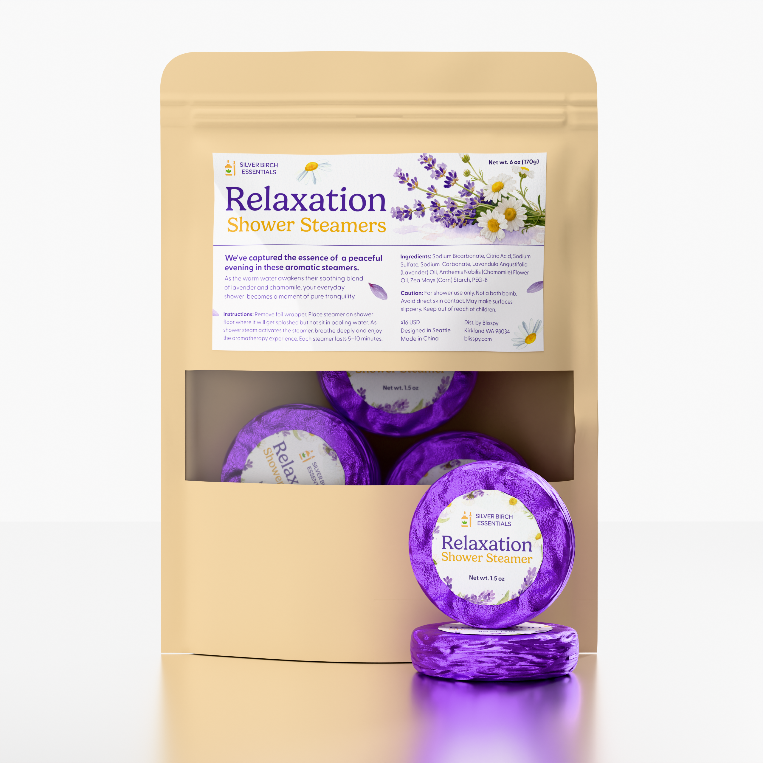 Relaxation Shower Steamers (4-pack)