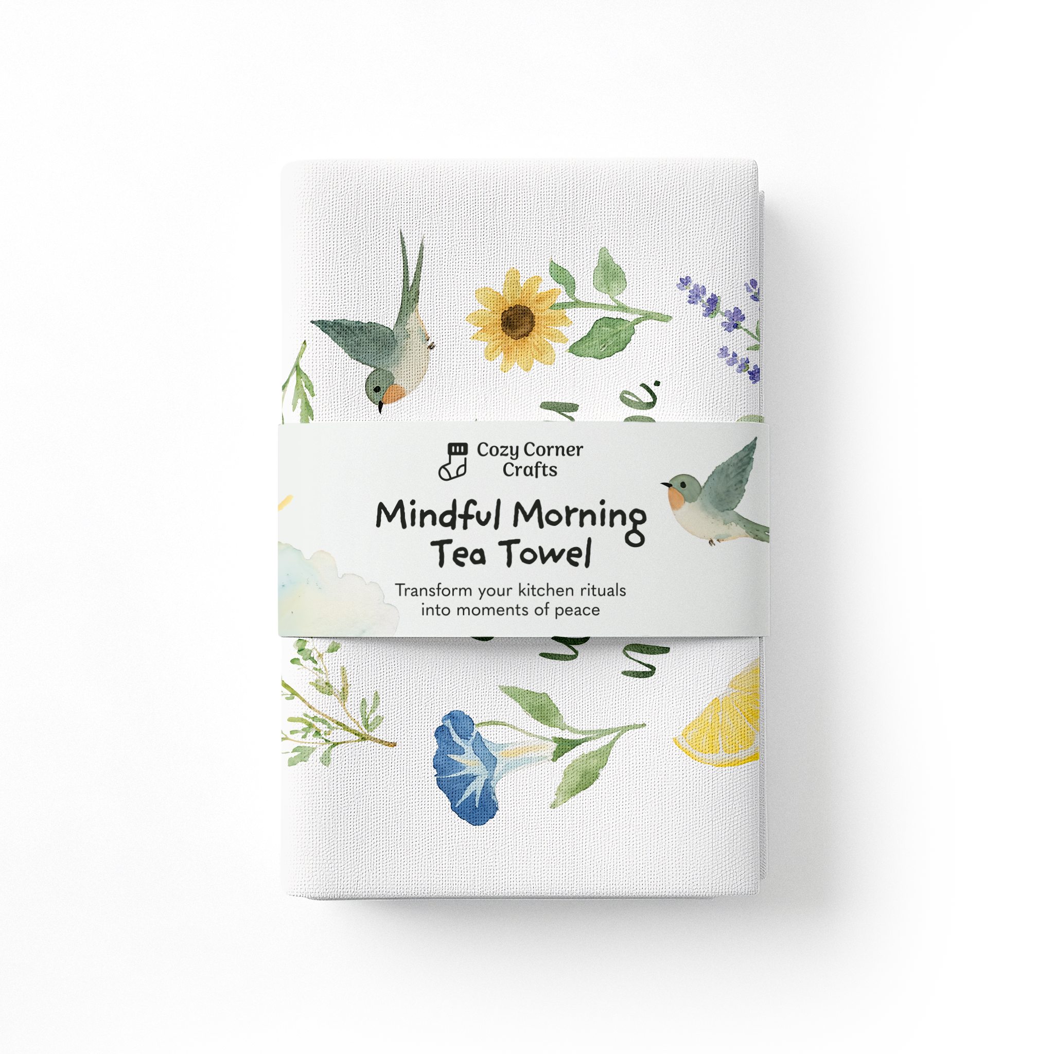 Mindful Morning Tea Towel
