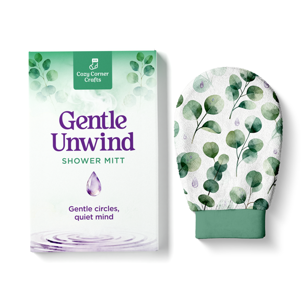 "Gentle Unwind" Exfoliating Shower Mitt