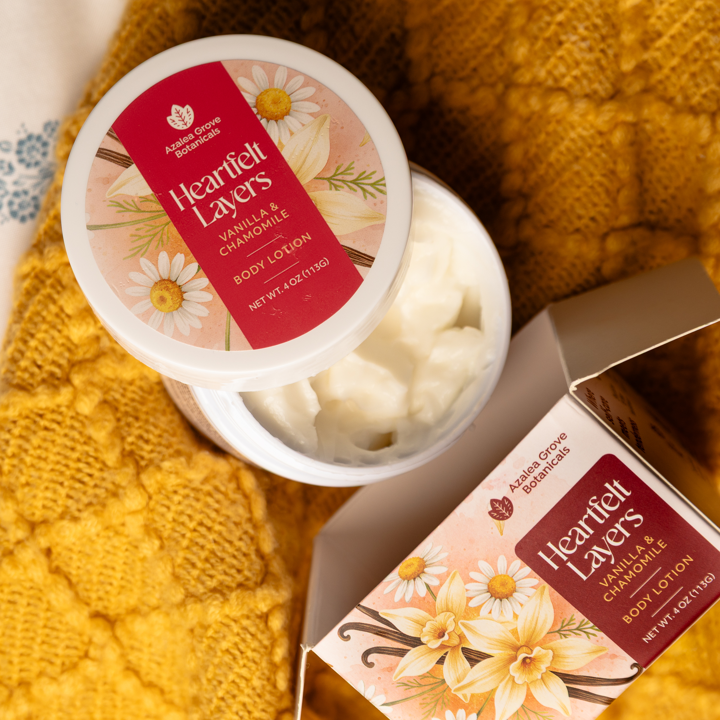 Layered in Care - Vanilla & Chamomile Body Lotion