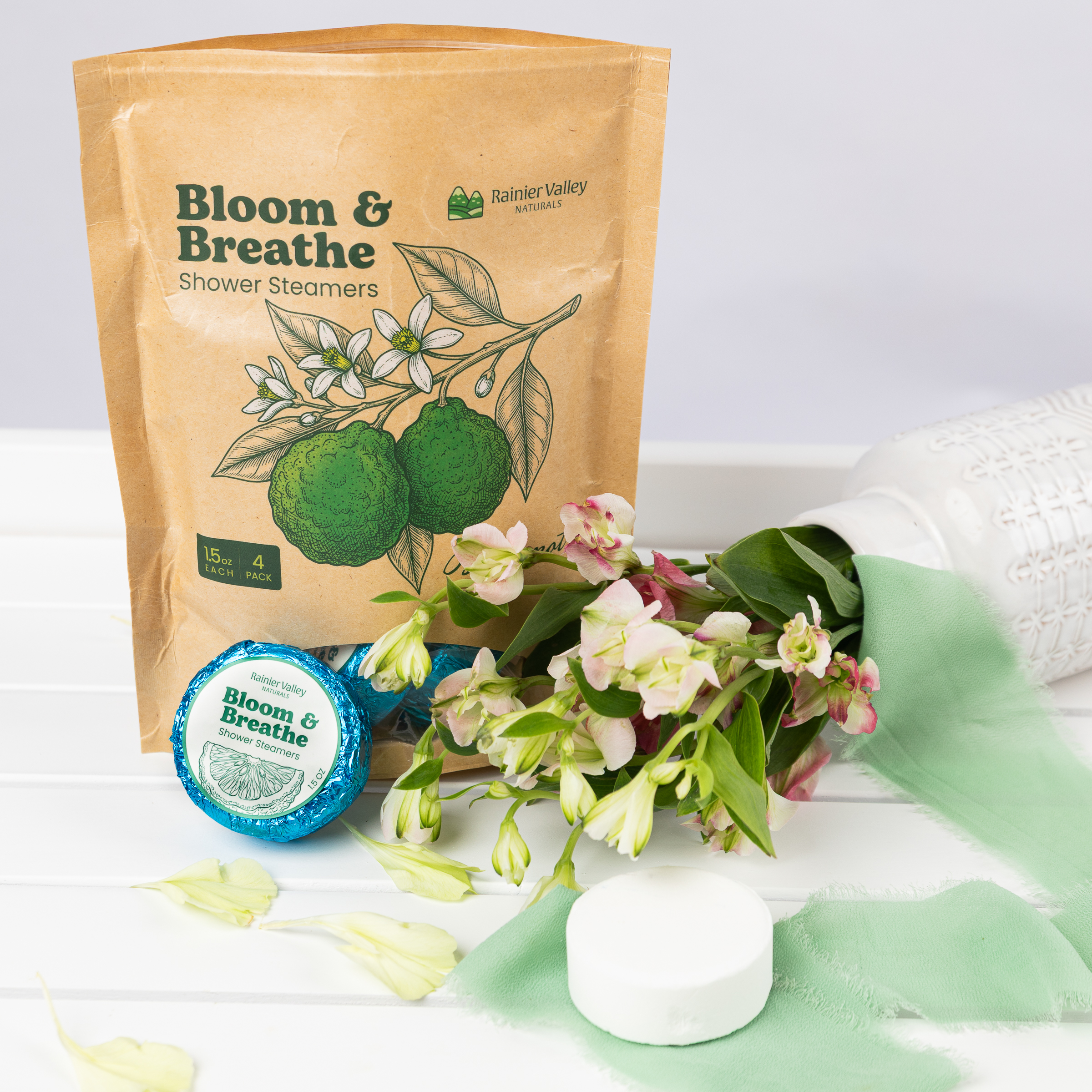 Bloom & Breathe Shower Steamers (4-pack)