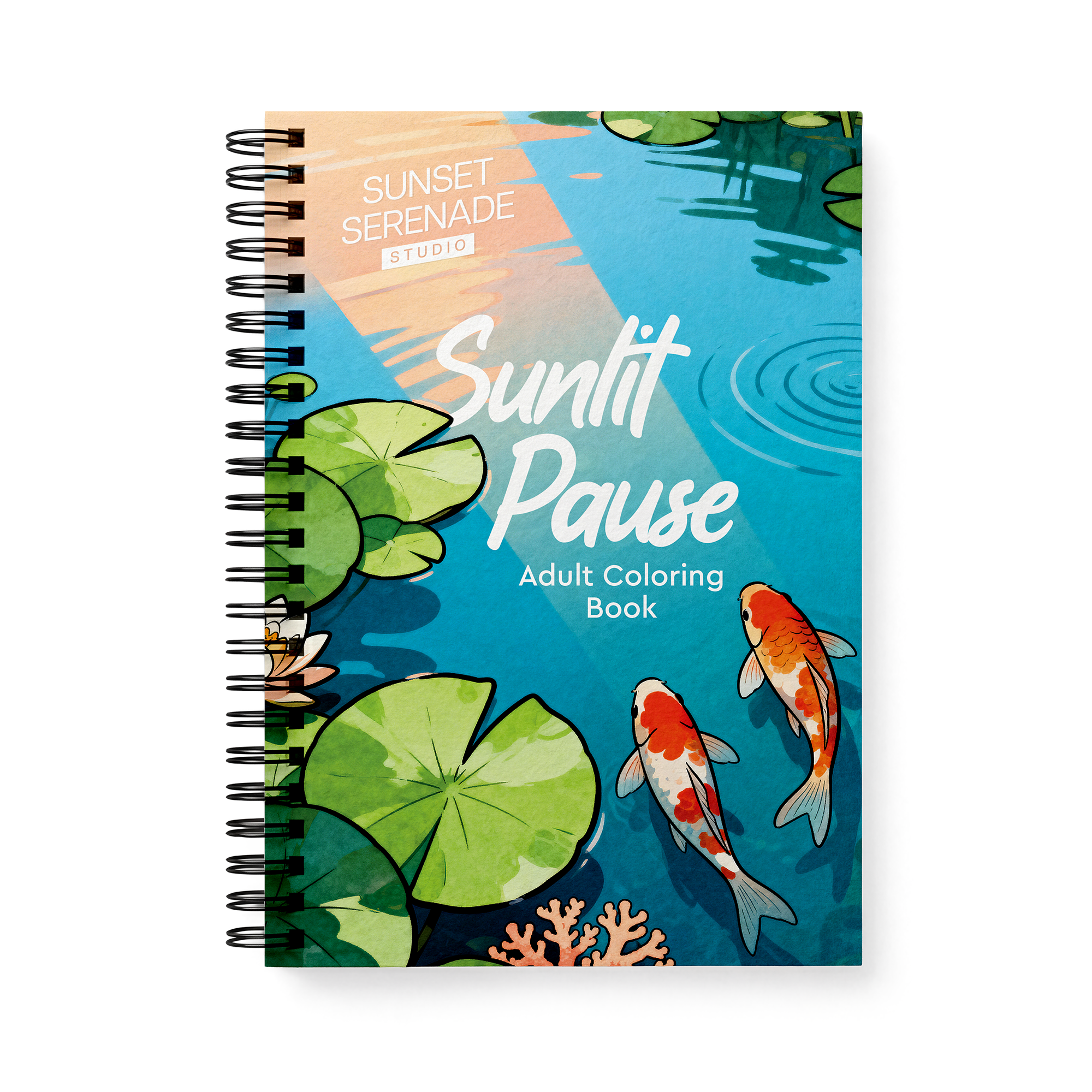  Sunlit Pause — Adult Coloring Book