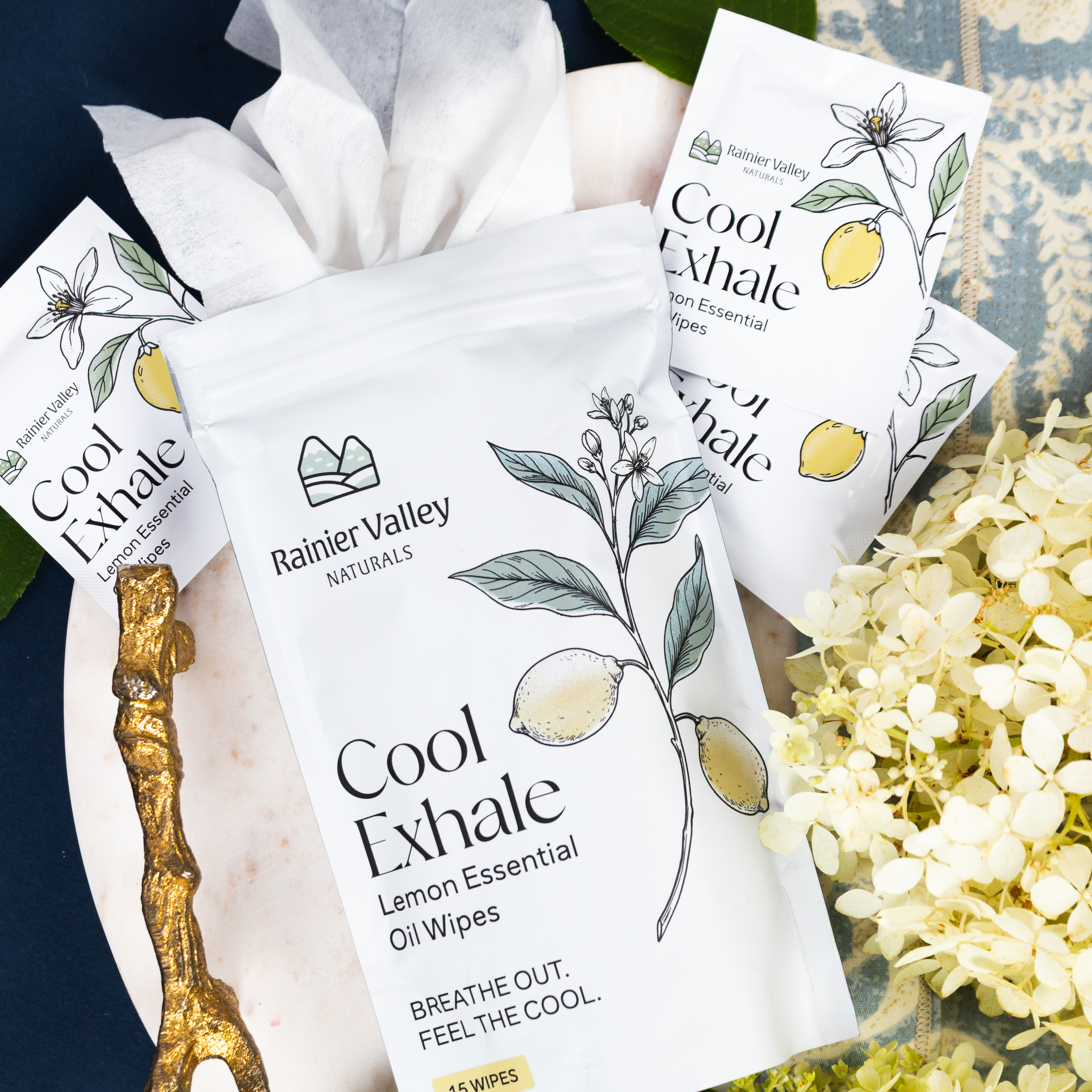 Cool Exhale — Lemon Essential Oil Wipes