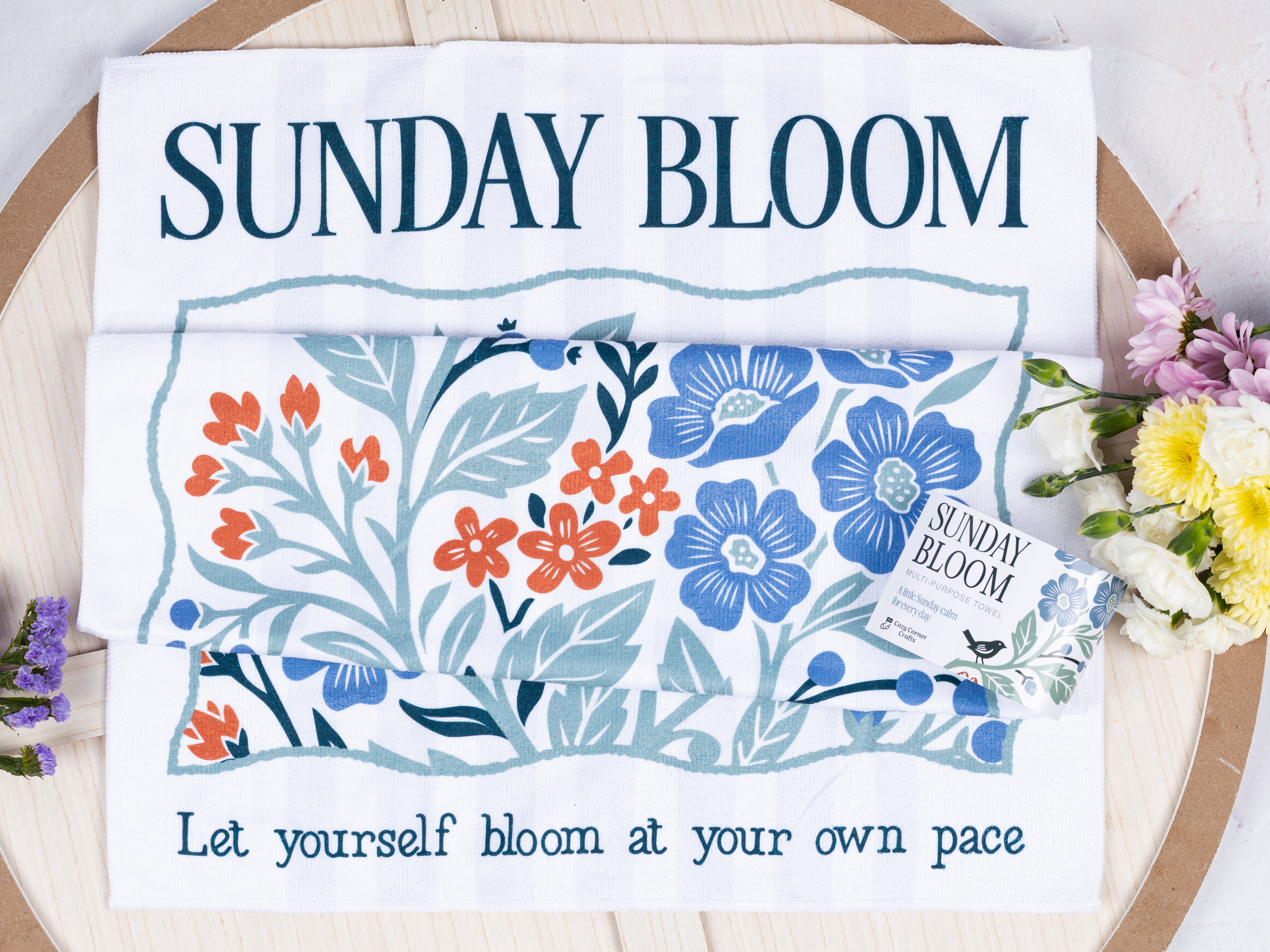 Sunday Bloom Multi-Purpose Towel 